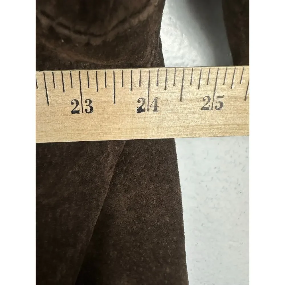 Harbour Leatherwear brown suede leather jacket Size Large
